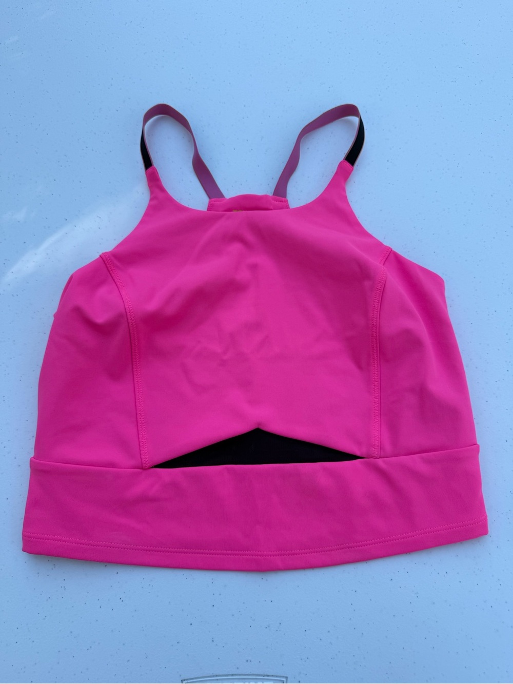 tek gear Bright Hot Pink Strappy Sports Bra Tank